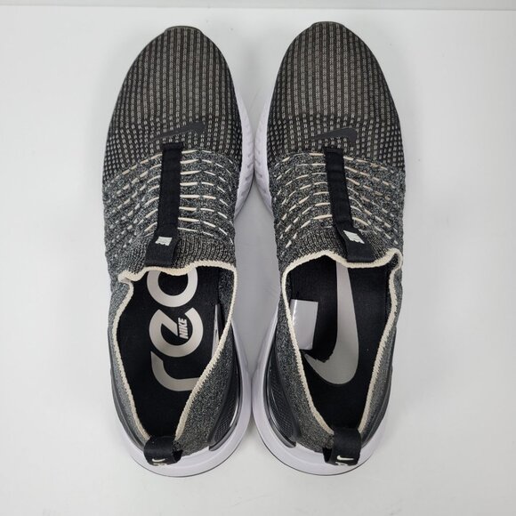 Nike React Phantom Flyknit 2 Men's Black Smoke Gray Shoes CJ0277-003 US Size 14 - Picture 5 of 8